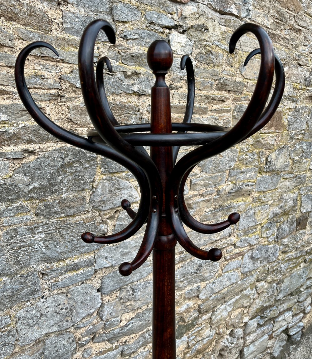 Large Antique Bentwood Hat and Coat Stand View V