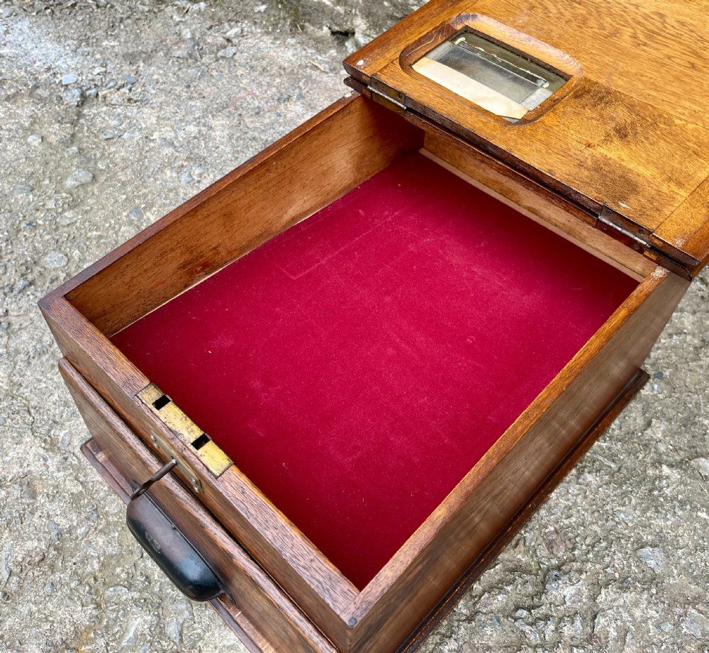 Antique Oak Shop Till View V