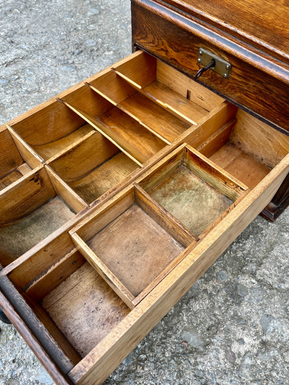 Antique Oak Shop Till View VIII