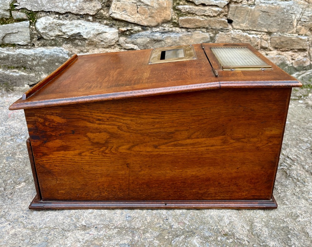 Antique Oak Shop Till View X