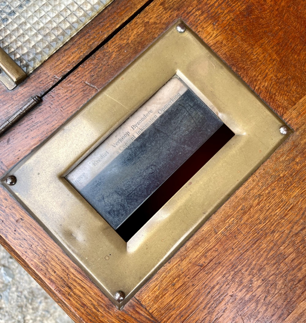 Antique Oak Shop Till View XVI