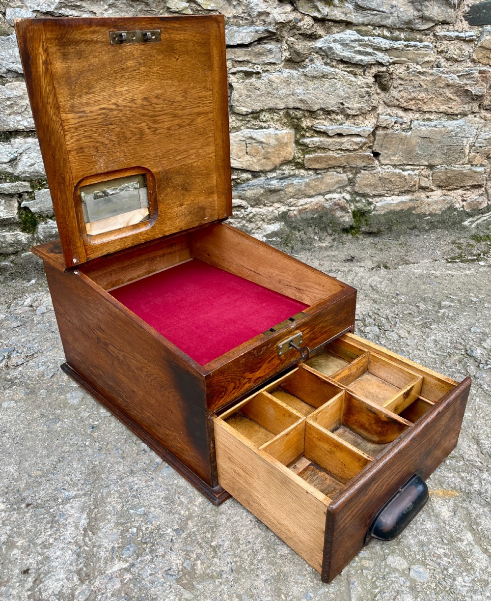 Antique Oak Shop Till View XVII