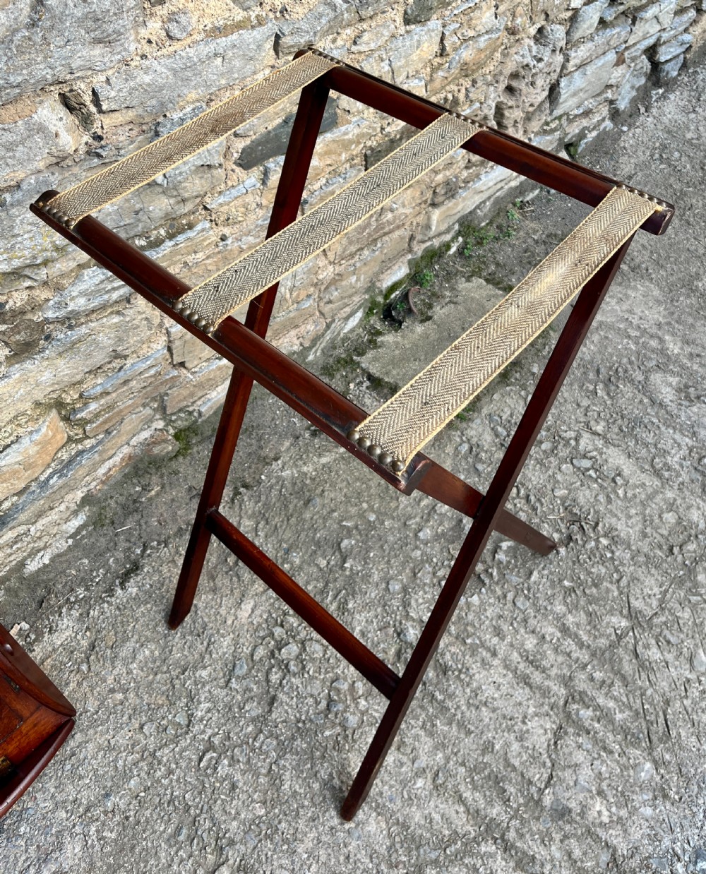 Georgian Mahogany Folding Butlers Tray View XIII