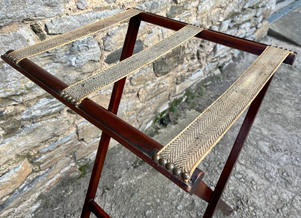 Georgian Mahogany Folding Butlers Tray View XIV