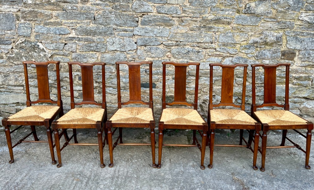 Set of 8 Arts and Crafts Dining Chairs View VII