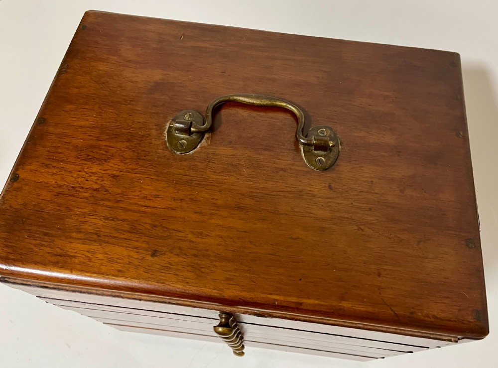 Antique Mahogany Specimen Drawers View IX