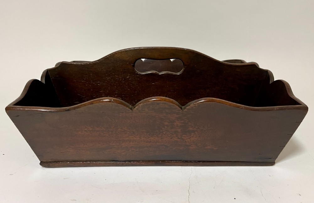 Georgian Mahogany Cutlery Tray View II