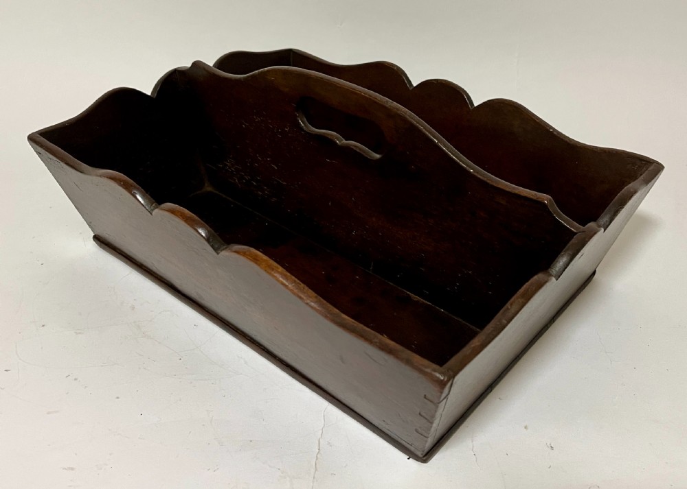 Georgian Mahogany Cutlery Tray View III