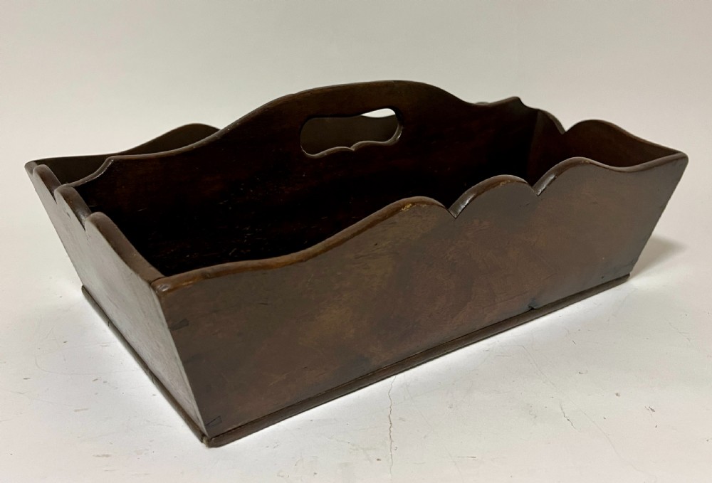 Georgian Mahogany Cutlery Tray View IV