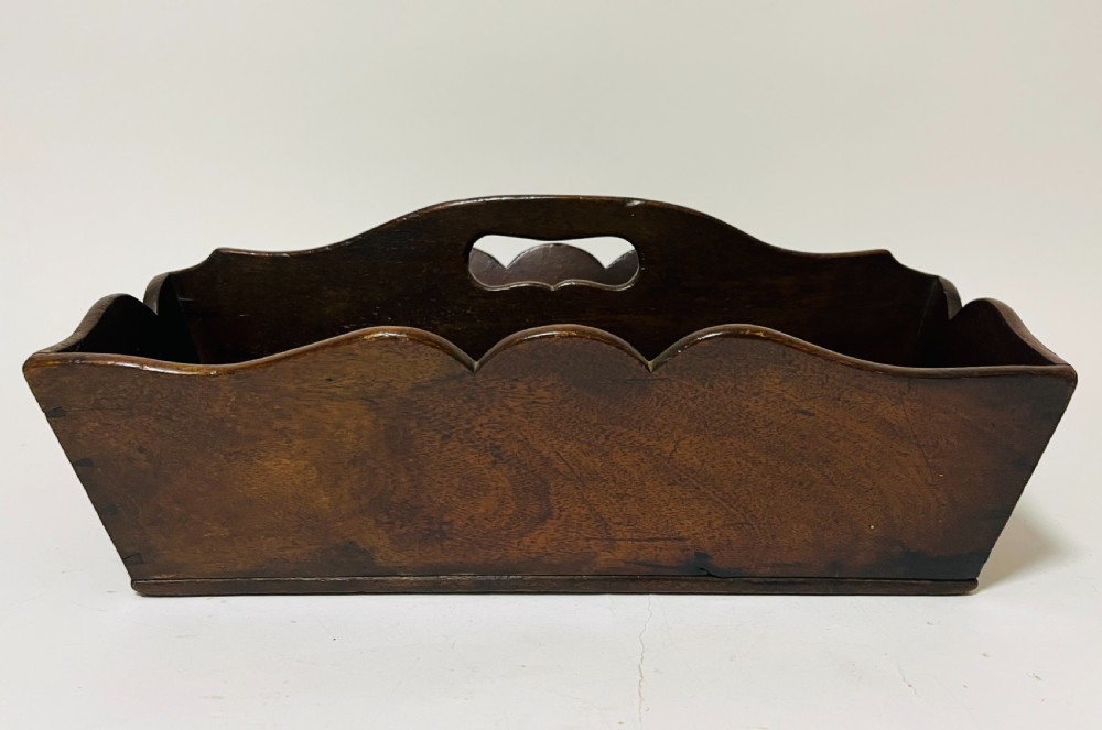 Georgian Mahogany Cutlery Tray View V