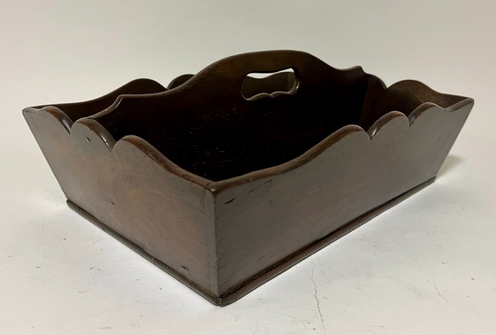 Georgian Mahogany Cutlery Tray View X