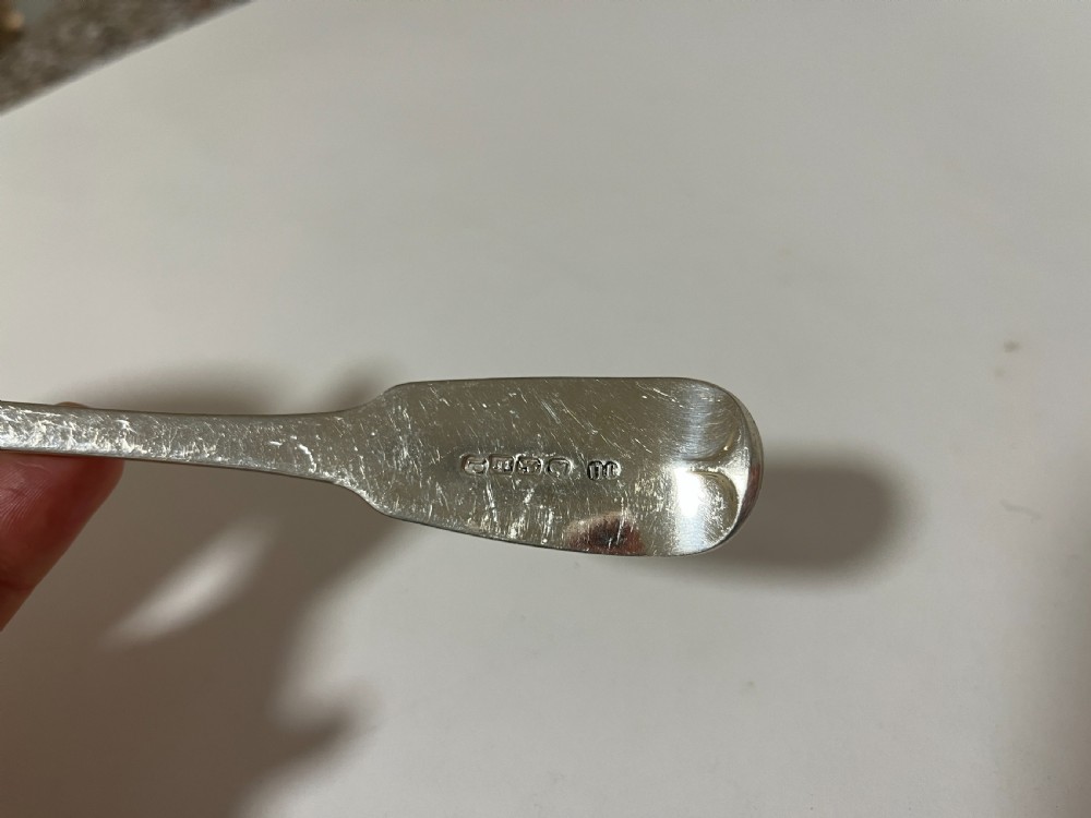 Georgian Exeter Silver Serving Spoon View VI