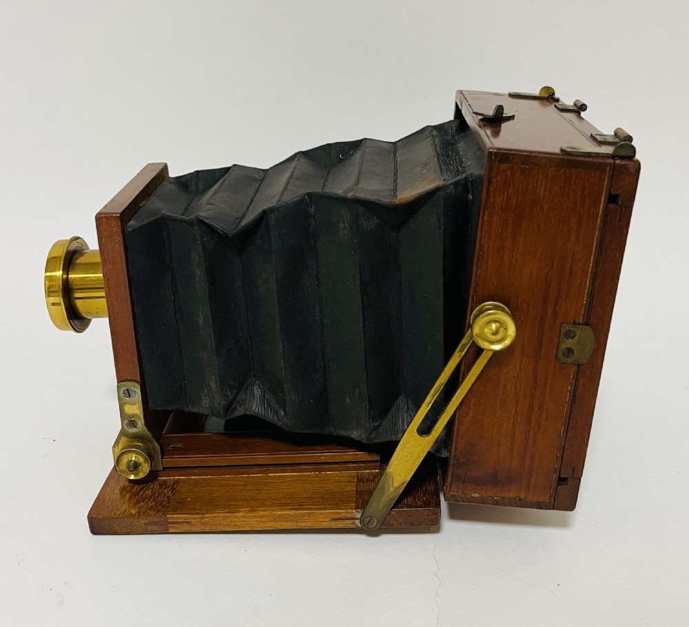 Antique Quarter Plate Mahogany Field Camera View II