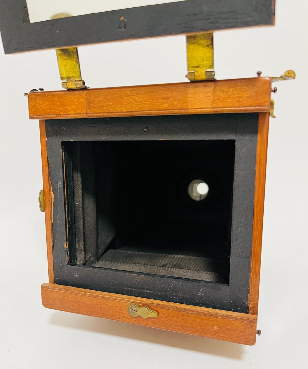 Antique Quarter Plate Mahogany Field Camera View XI