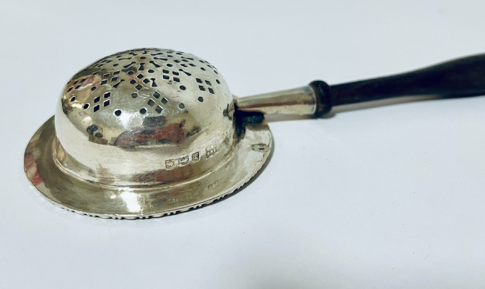 Antique Silver Tea Strainer View V