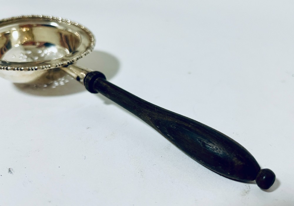 Antique Silver Tea Strainer View VII
