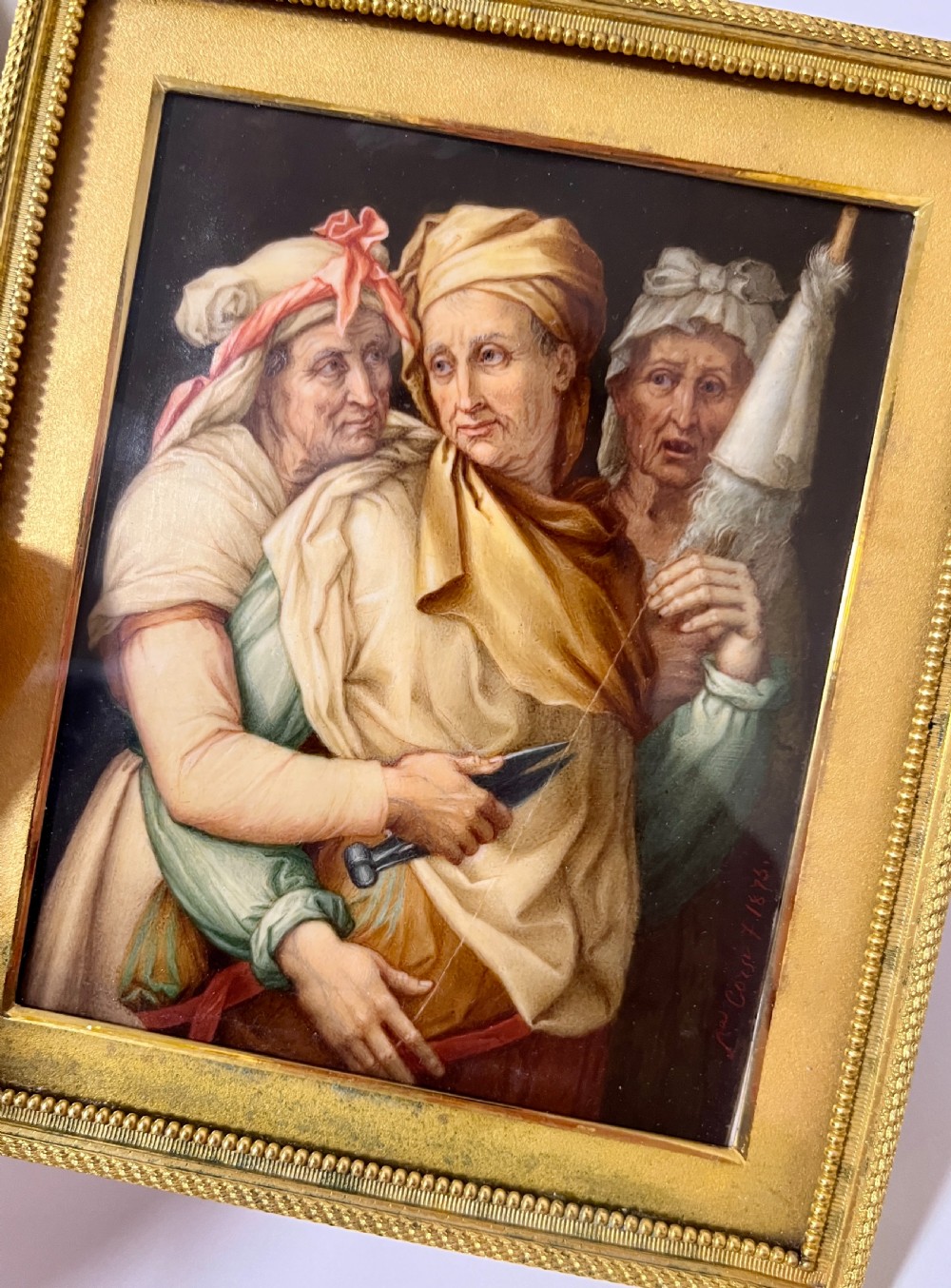 L.Corsi Watercolour on Ivory View VIII