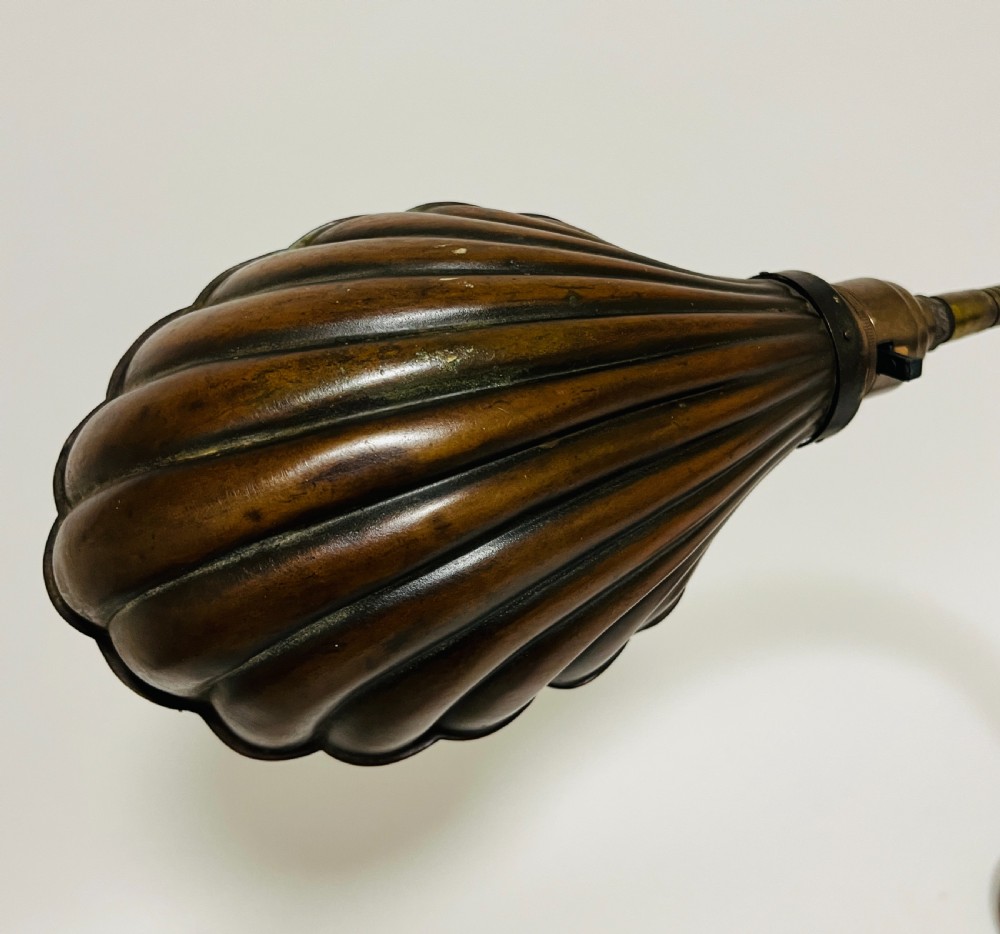 Antique Industrial Shell Desk Lamp View II