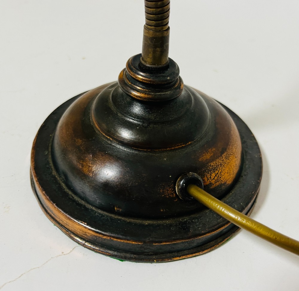 Antique Industrial Shell Desk Lamp View VI
