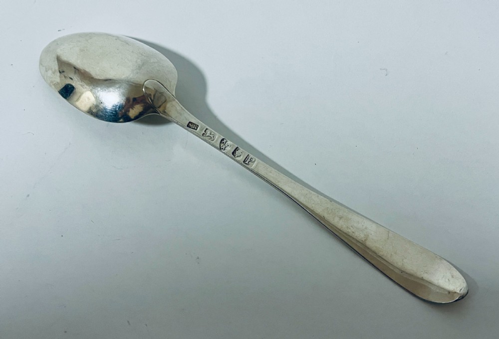 Antique Newcastle Silver Serving Spoon View III