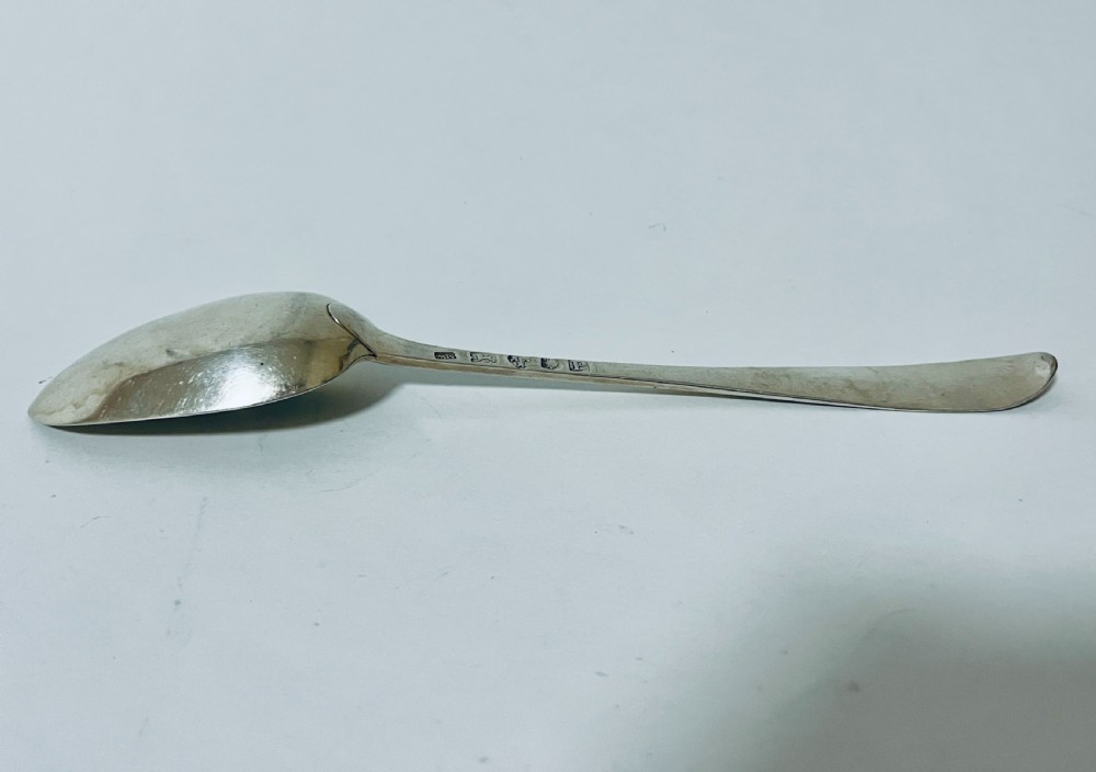 Antique Newcastle Silver Serving Spoon View V