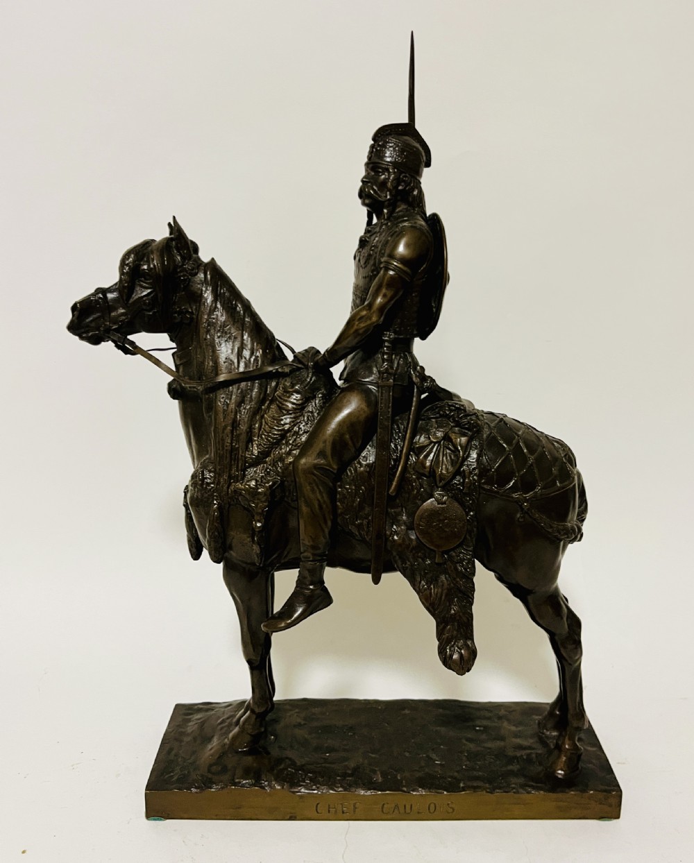 Gaulish Chief Bronze after Emmanuel Fremiet