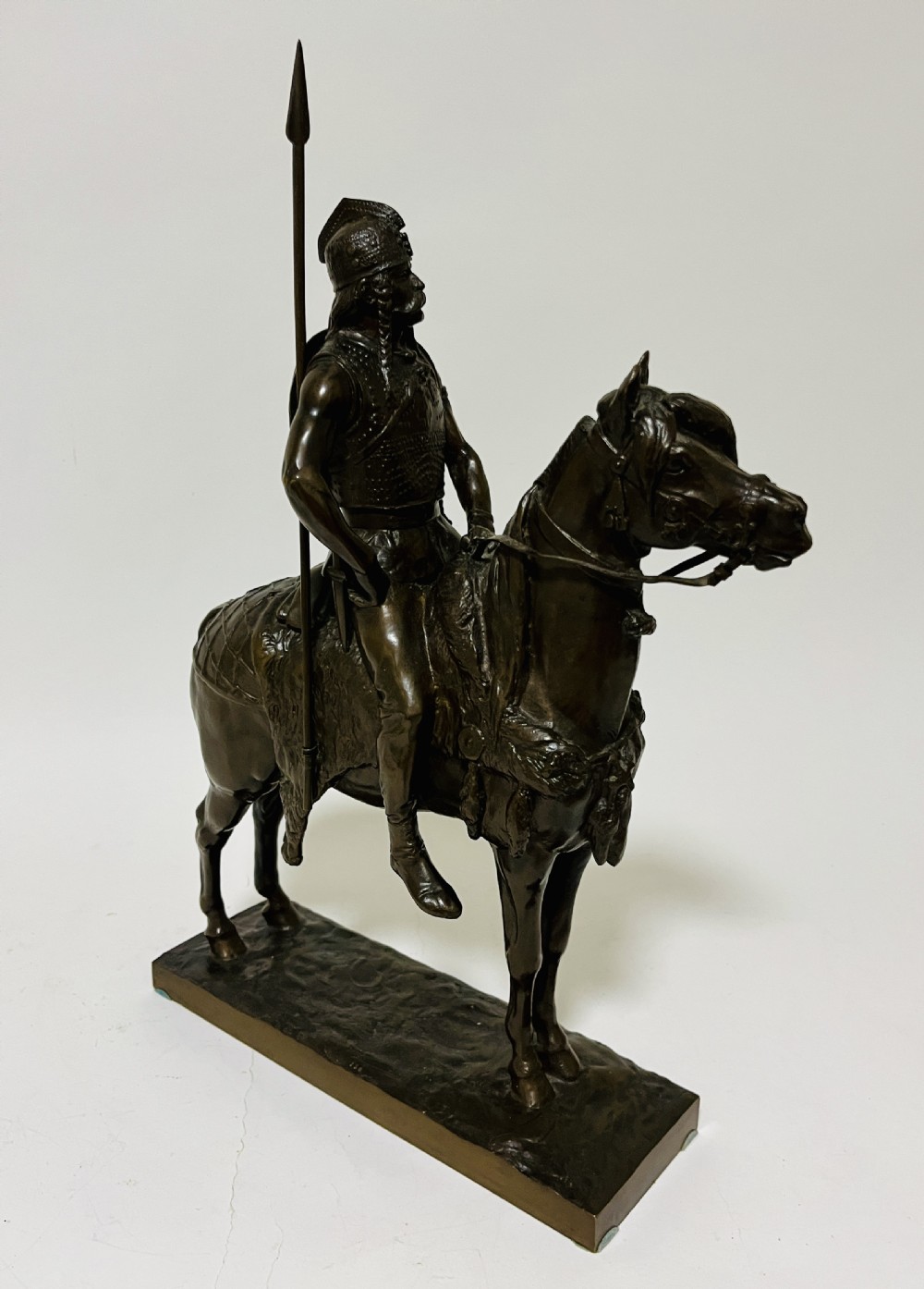 Gaulish Chief Bronze after Emmanuel Fremiet View V
