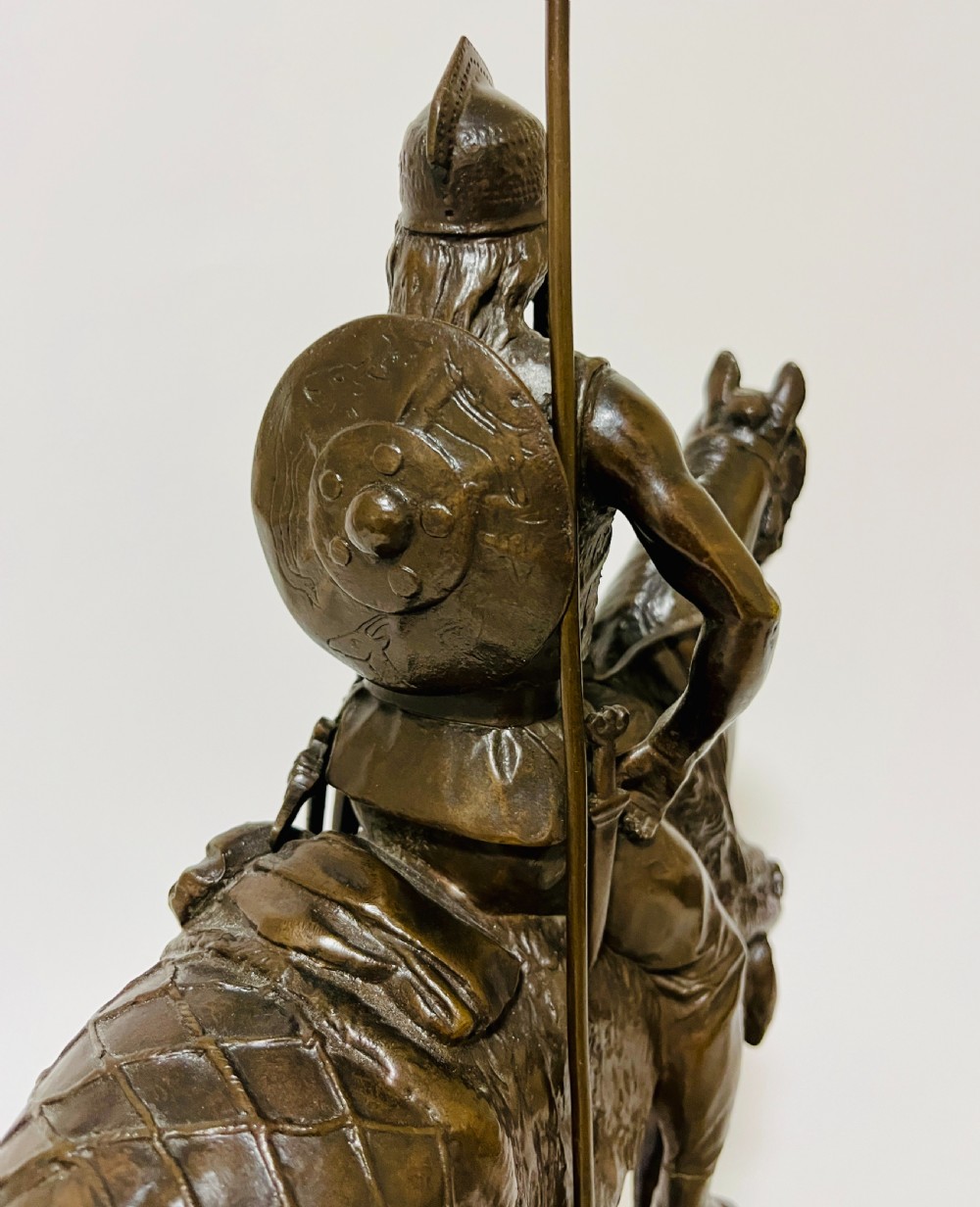 Gaulish Chief Bronze after Emmanuel Fremiet View IX