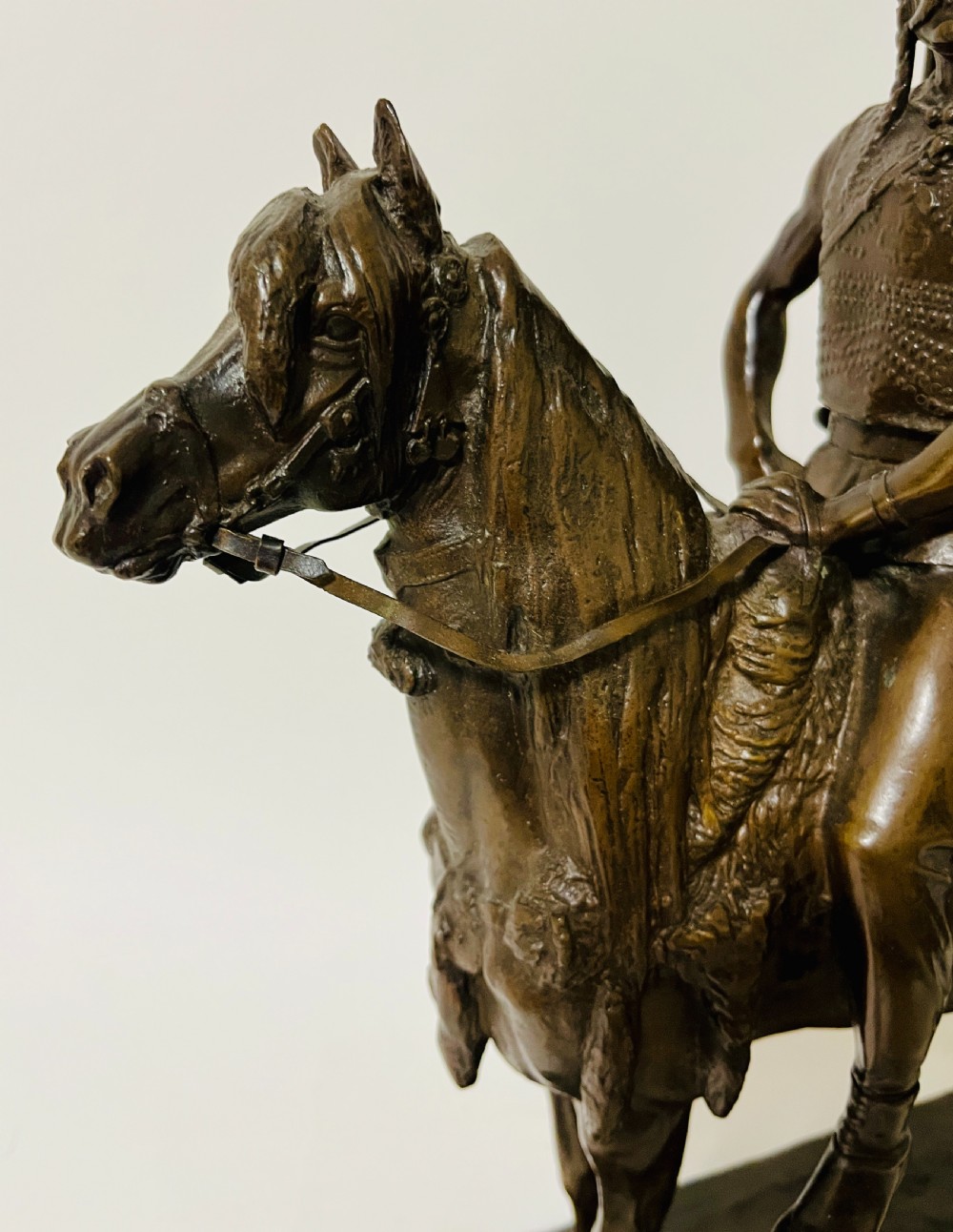 Gaulish Chief Bronze after Emmanuel Fremiet View X