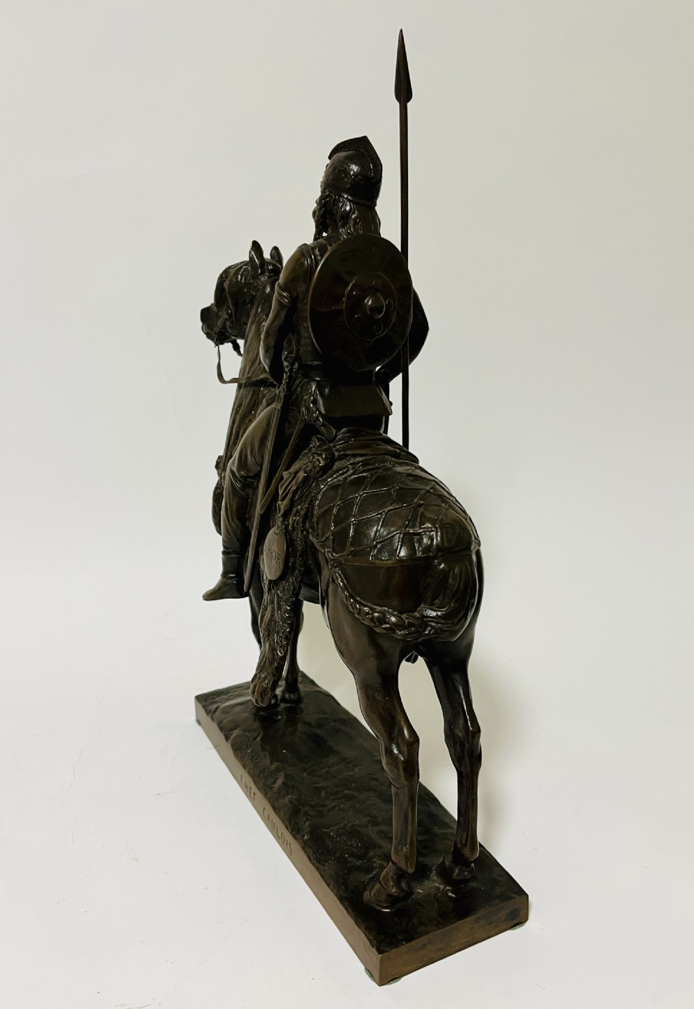 Gaulish Chief Bronze after Emmanuel Fremiet View XII