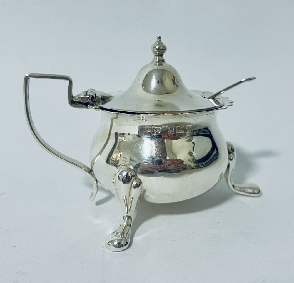 Antique Silver Mustard Pot
