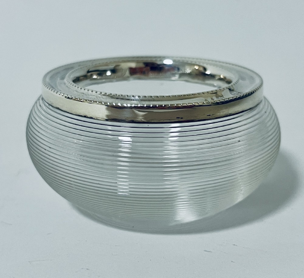 Victorian Match Strike with Silver Rim