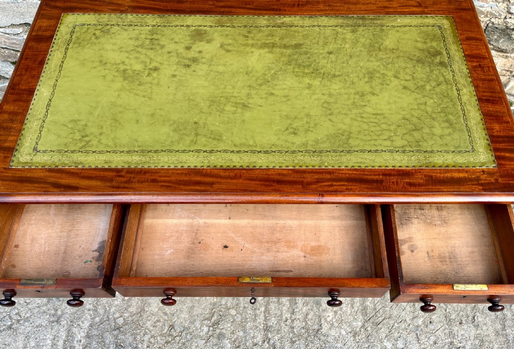 Victorian Mahogany Pedestal Desk View VII