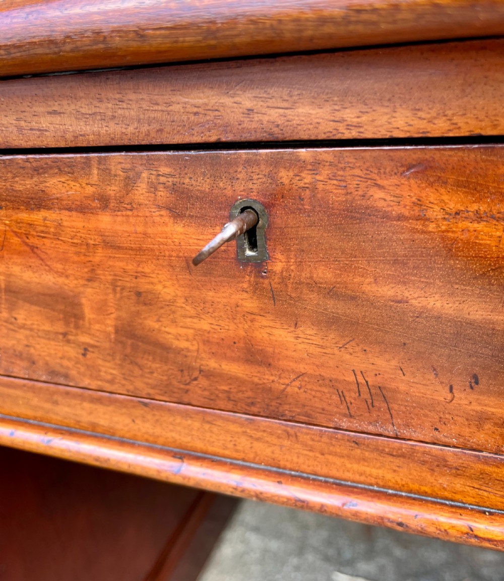 Victorian Mahogany Pedestal Desk View XIX