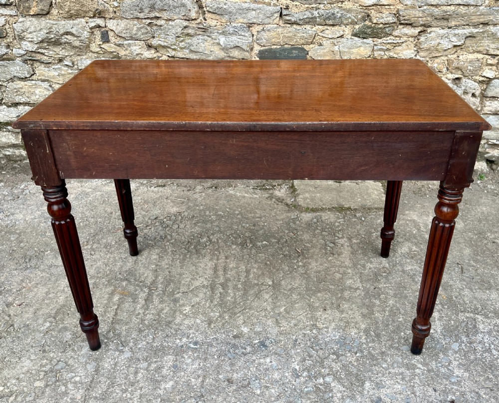 Regency Mahogany Three Drawer Writing Table View XII