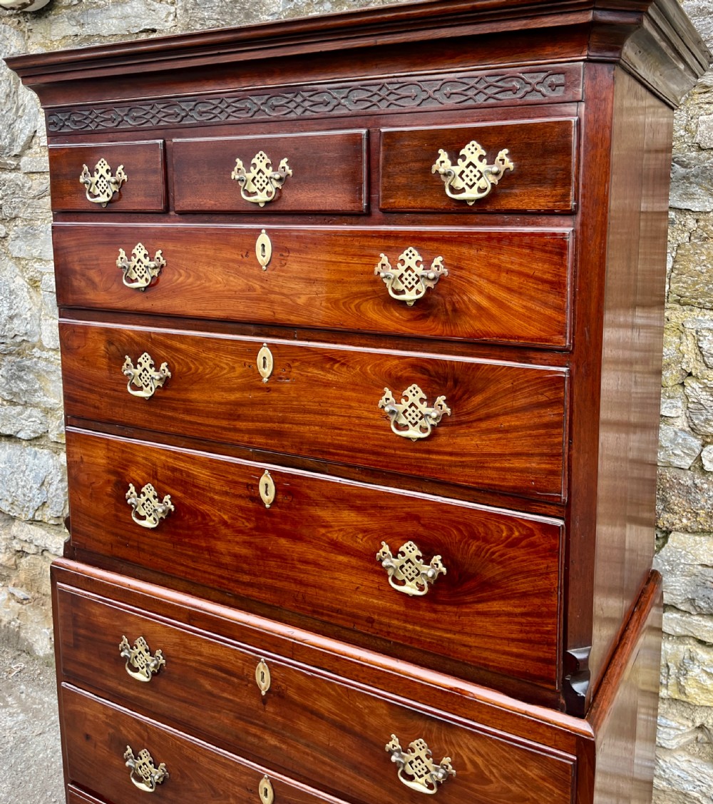 Small Georgian Mahogany Chest on Chest View III
