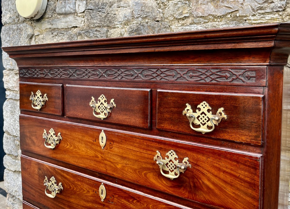 Small Georgian Mahogany Chest on Chest View V