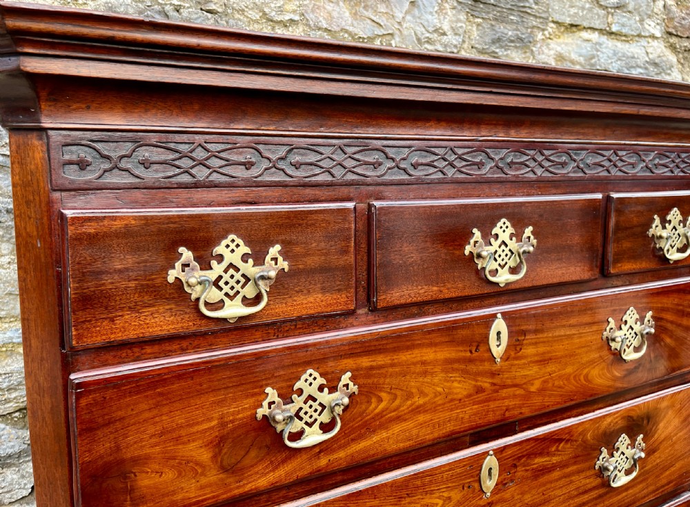 Small Georgian Mahogany Chest on Chest View VI