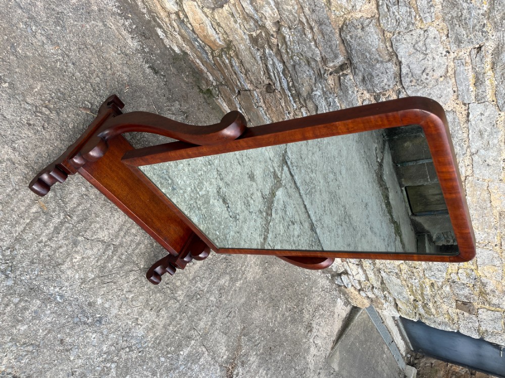 Victorian Mahogany Cheval Mirror View V
