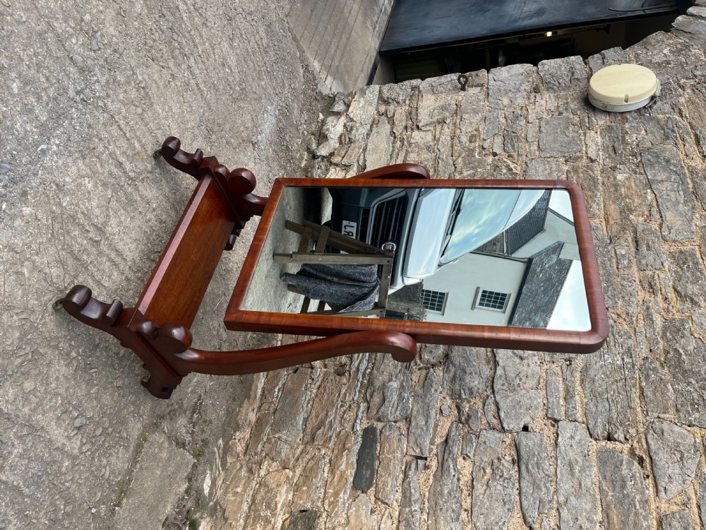 Victorian Mahogany Cheval Mirror View VIII