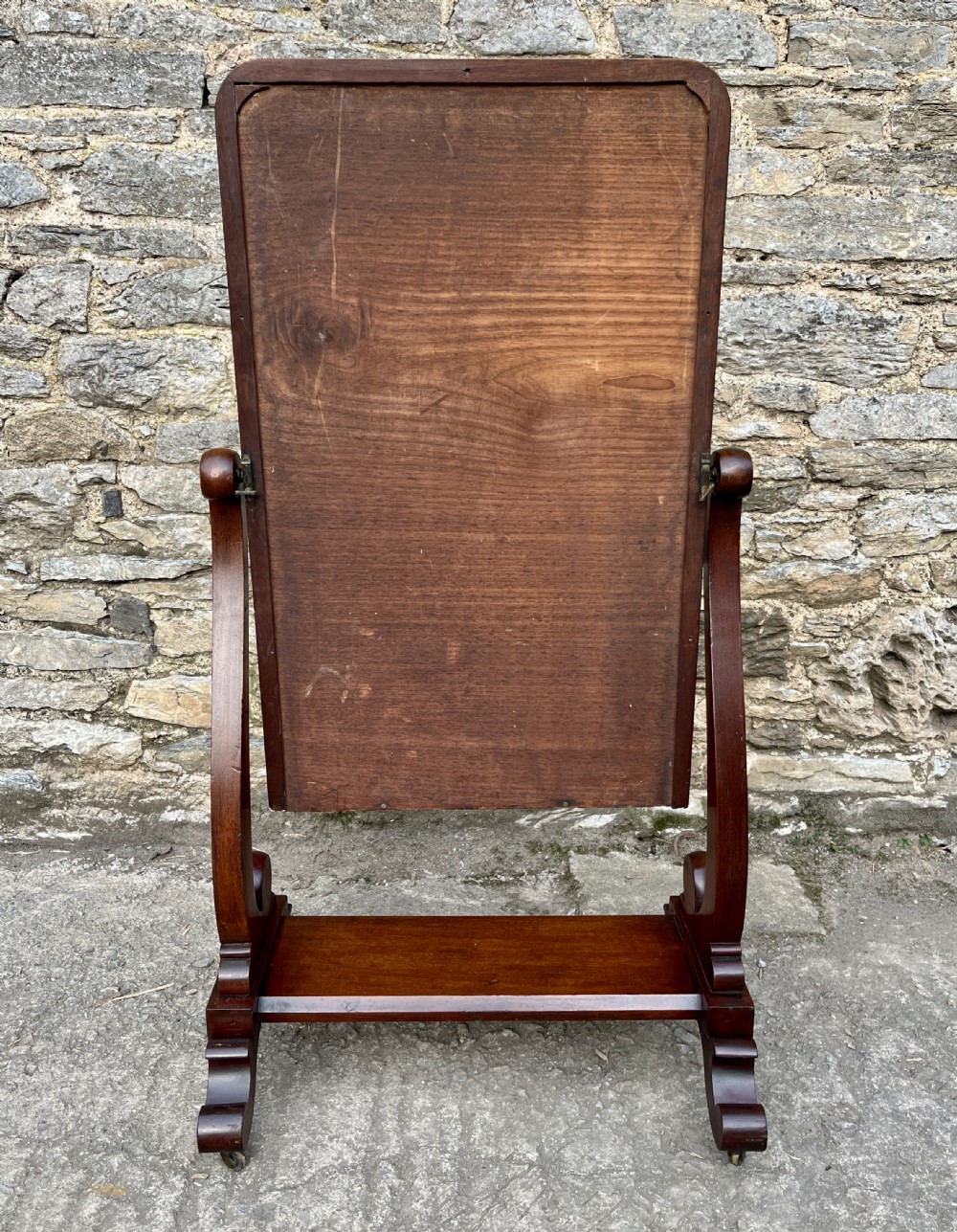 Victorian Mahogany Cheval Mirror View X