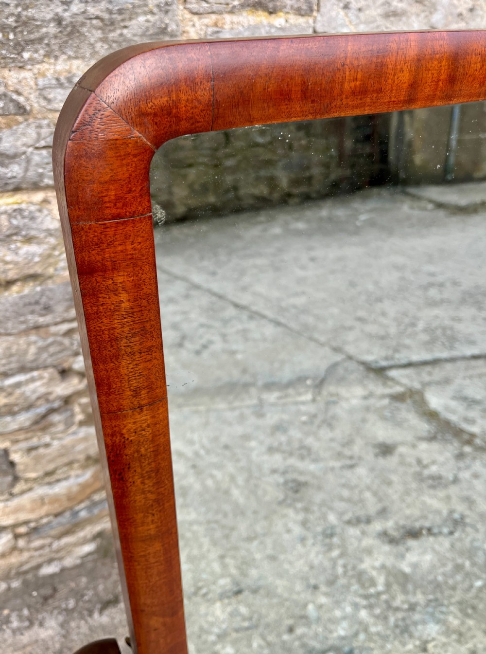 Victorian Mahogany Cheval Mirror View XII