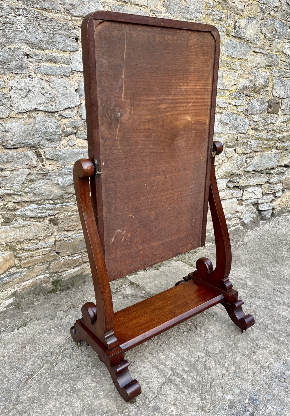 Victorian Mahogany Cheval Mirror View XIII