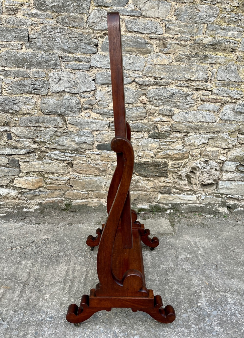 Victorian Mahogany Cheval Mirror View XV