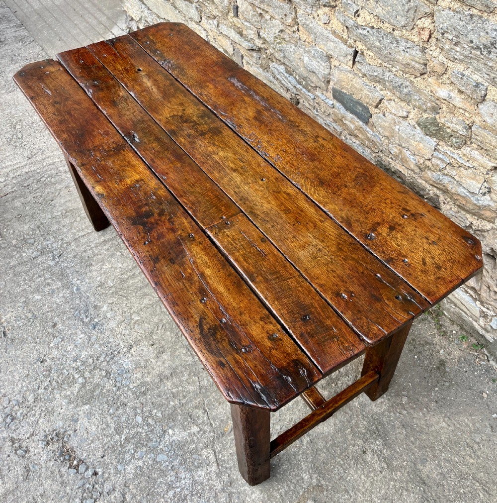 Antique Oak Farmhouse Table View III
