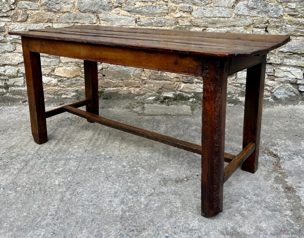 Antique Oak Farmhouse Table View IV