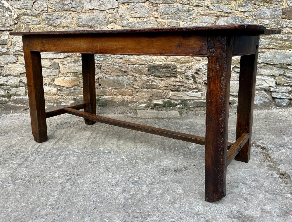 Antique Oak Farmhouse Table View VIII