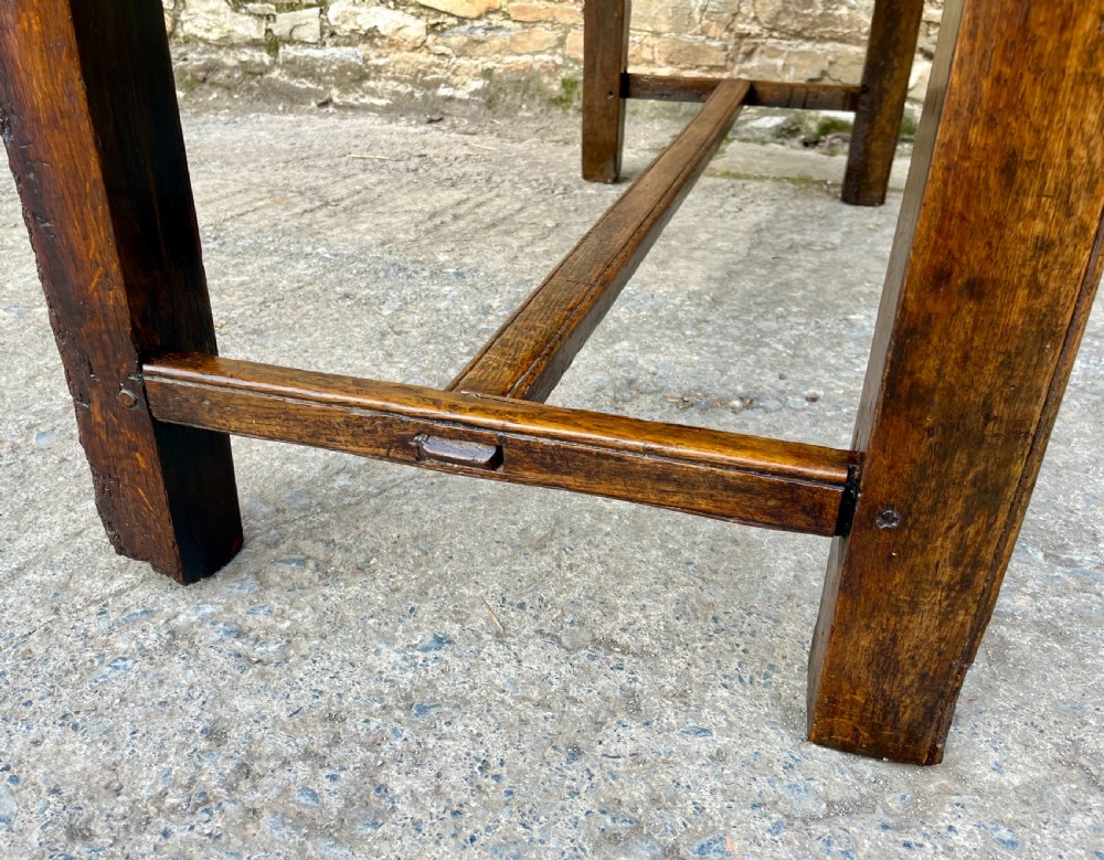 Antique Oak Farmhouse Table View X