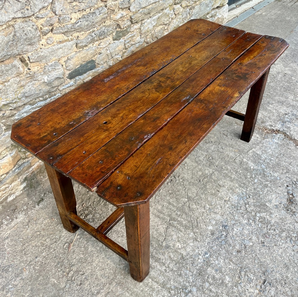 Antique Oak Farmhouse Table View XV