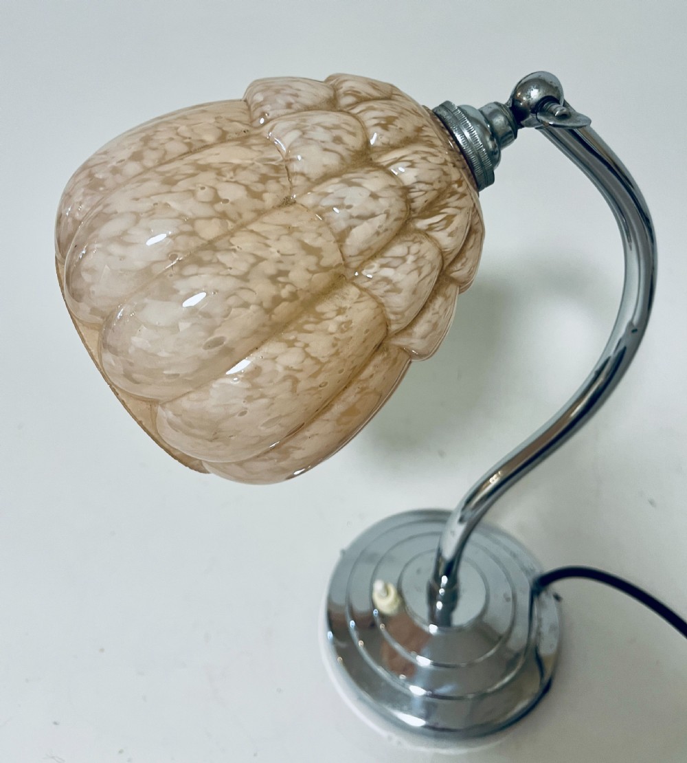 Art Deco Chrome Adjustable Desk Lamp View VII